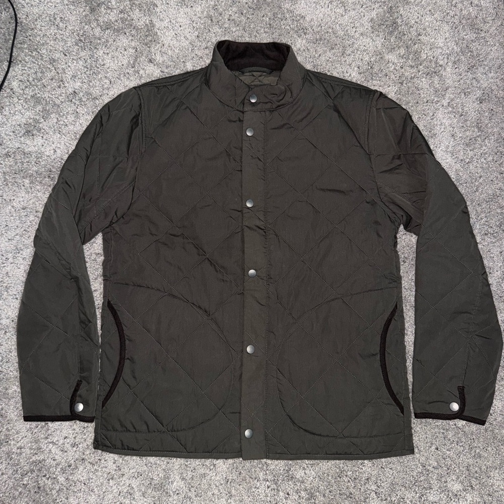 J. Crew Men's Quilted Jacket - Dark Green